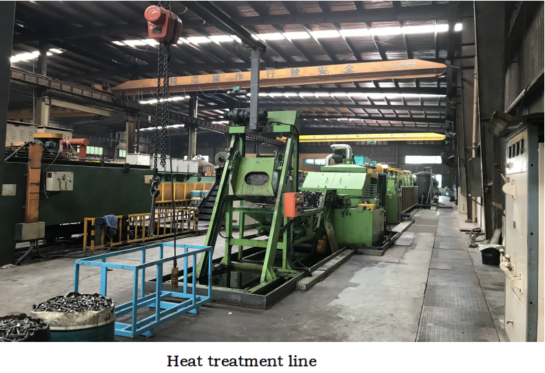 Heat treatment line